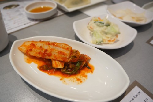 Banchan (complimentary side dishes)